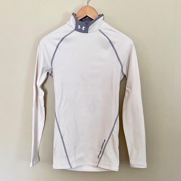 Under Armour Tops - Under Armor White Long Sleeve Cold Gear Top Medium